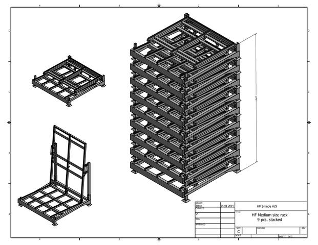 L-folding Rack standard size Medium